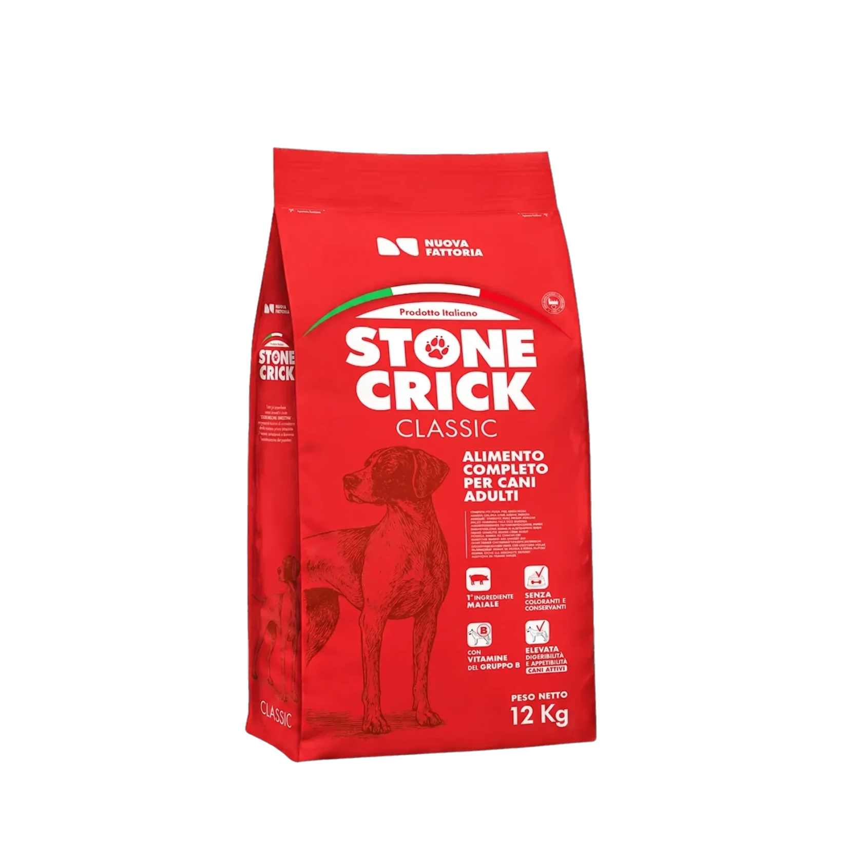 Přední strana pytle Nuova Fattoria Stone Crick